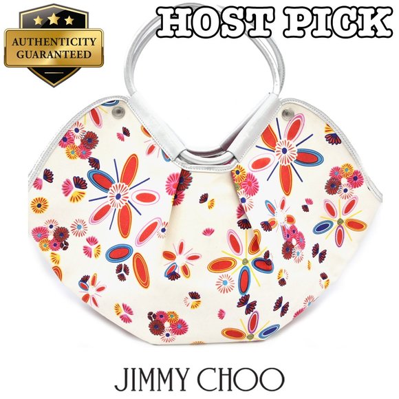 Jimmy Choo Handbags - ⭐HP!⭐ JIMMY CHOO Floral Multi-Color Handbag EUC!